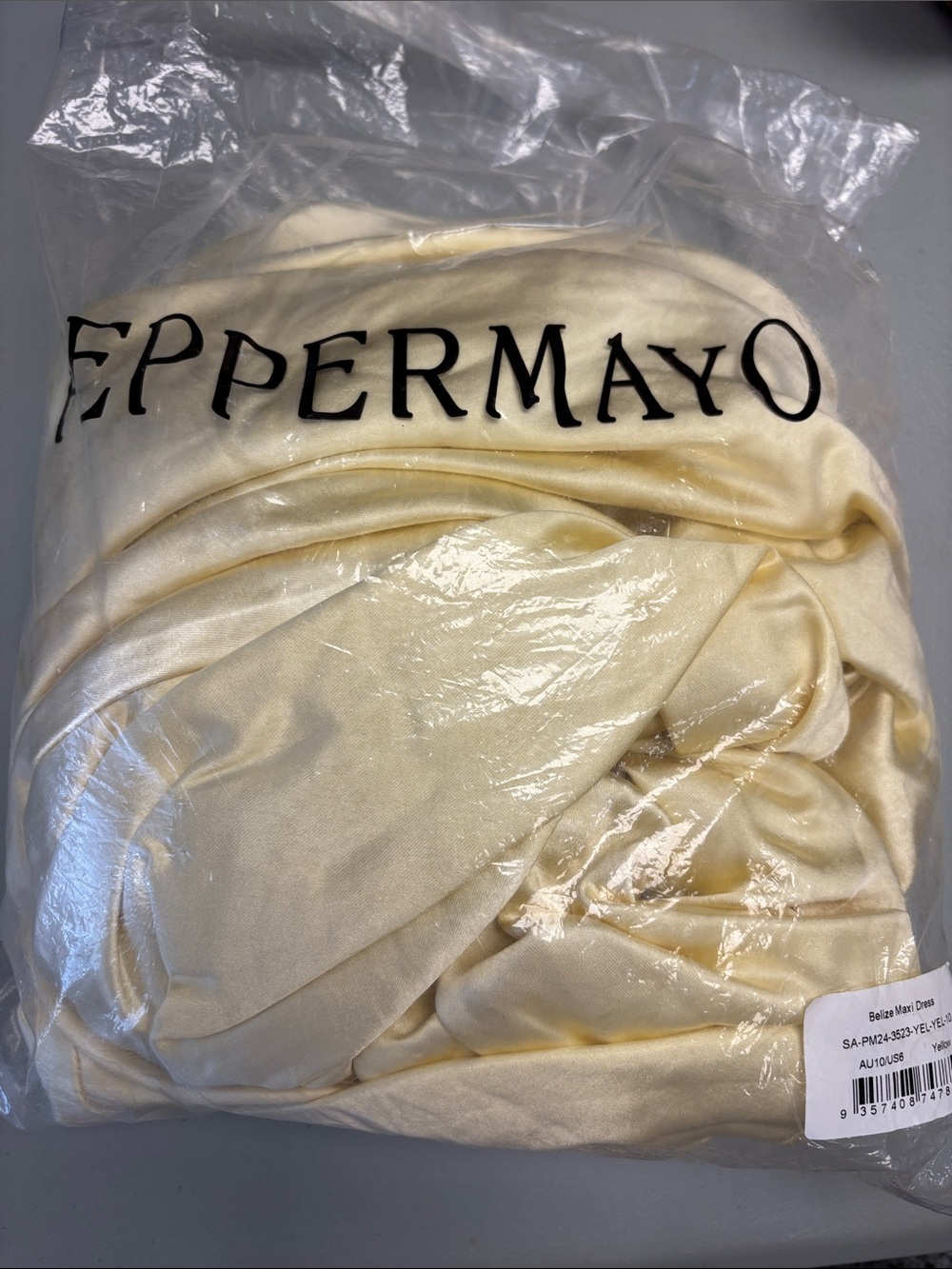 Peppermayo Belize Maxi Dress, Yellow - US 6 - Picture 6 of 7